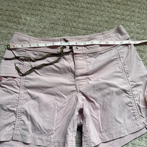 Patagonia Women's Nylon Shorts Size 8 Pink Front-tie With Pockets - Picture 8 of 9
